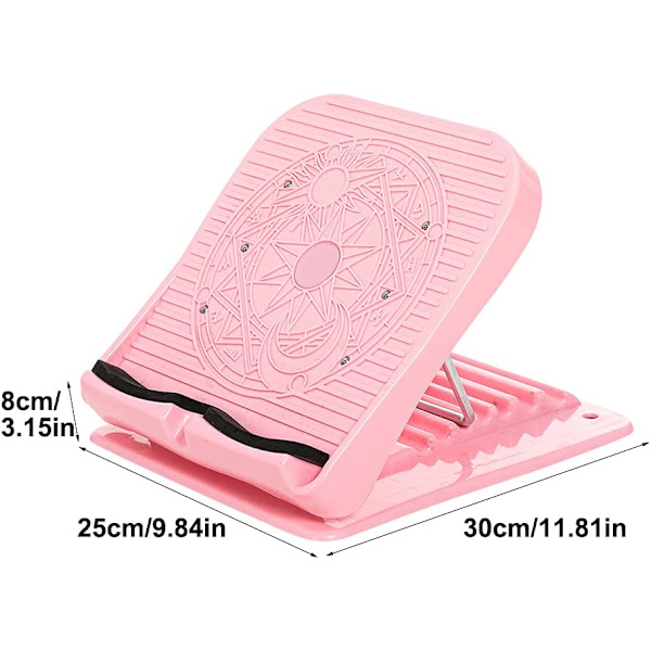 Snedbräda för vadstretching, fot- och vristbräda (rosa)