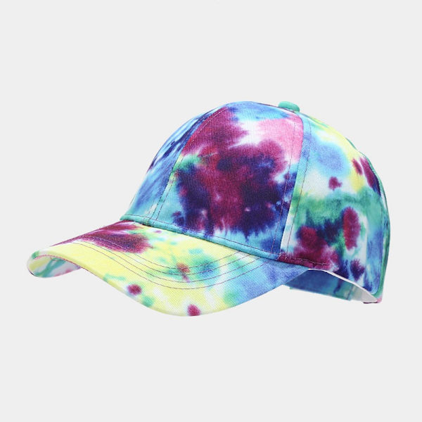 Farve Tie-dye Baseball Cap Forår og Sommer Solhat13#
