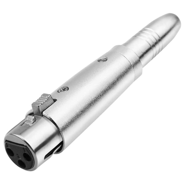 5 stk. 3-polet XLR hun 1/4 tommer 6,3/6,5 mm mono hun mikrofonkonverter