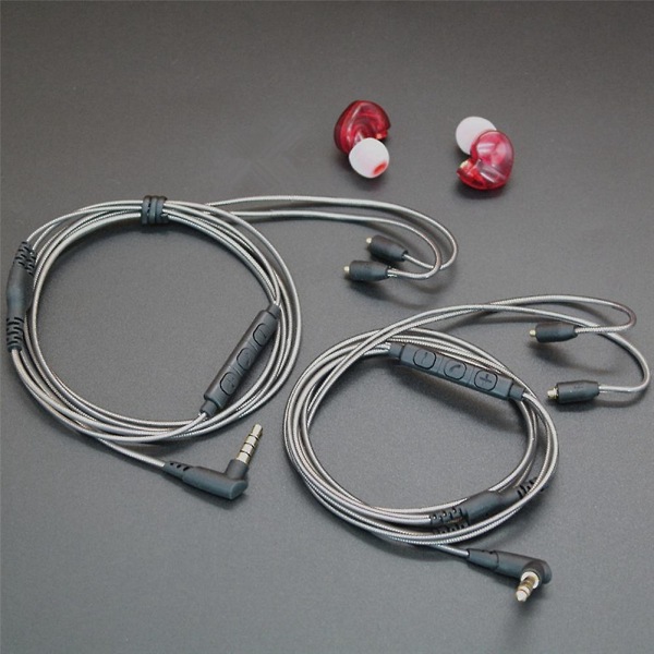 Tre-knappers kablet headset-kabel Shure Se215/425/535/846/ue900