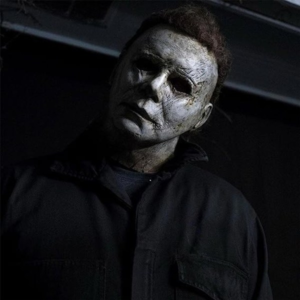 XUJAIOLQP Halloween Mask, Michael Myers Mask, Latex Horror Evil Mask f?r vuxna, Skr?mmande l?skiga monstermasker
