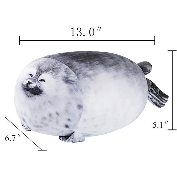 Chubby Seal Pude med Smil (Liten Størrelse (13 tommer)