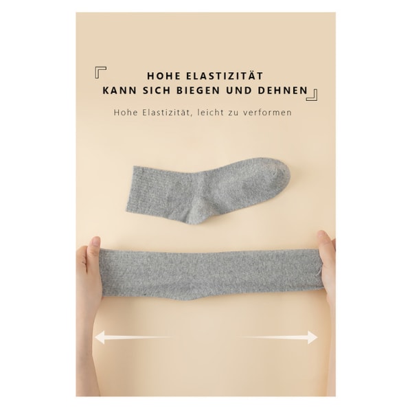 et par høykvalitets bomullssokker, engangs reisesokker, vaskbare sokker. Middels sokker, korte sokker. Passer menn og kvinner middle-grey