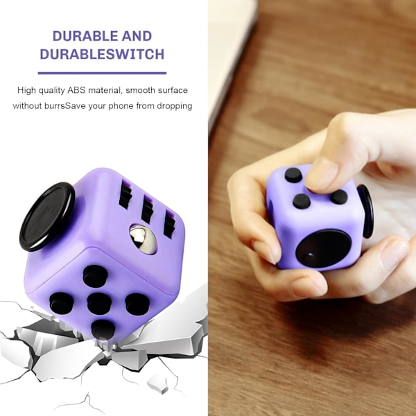 Fidgetleksaker för ångest Sensorisk leksak Stressreducerande leksak Fidgetkub för barn Anti-ångestleksak för barn och vuxna - Lugnande kub