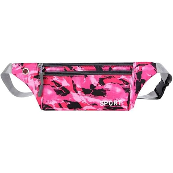 Waist Packs,Unisex,Camouflage,Sport,Waist Pouch,Single Shoulder Bag,Chest Fanny Pack,Crossbody(Pink)