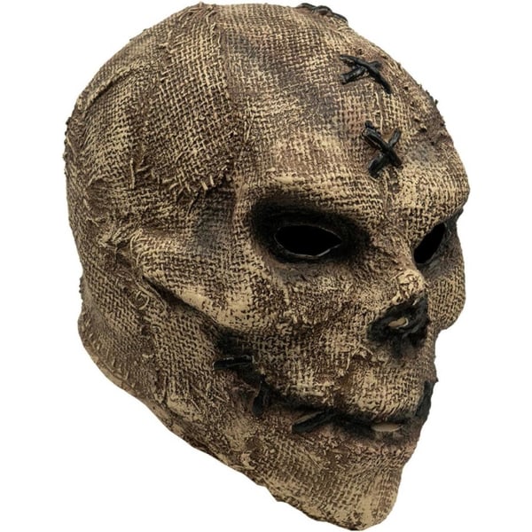 Halloween Masker M?n Halloween Mask Skr?mmande nyhet Latex Helhuvud Skelett Skr?mmande masker F（21X33cm）