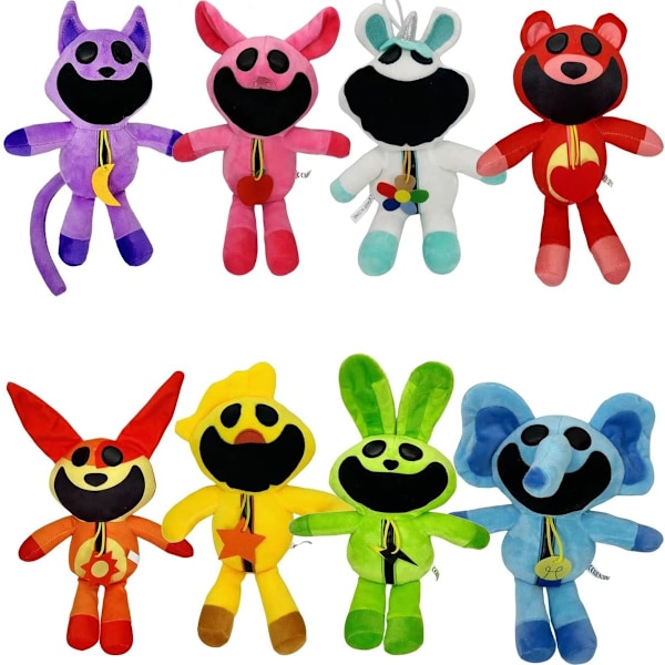 Uusi Smiling Critters CatNap -pehmolelu, Söpö CatNap-täytetty nukke, (Väri: 8 kpl) [HONGDE]