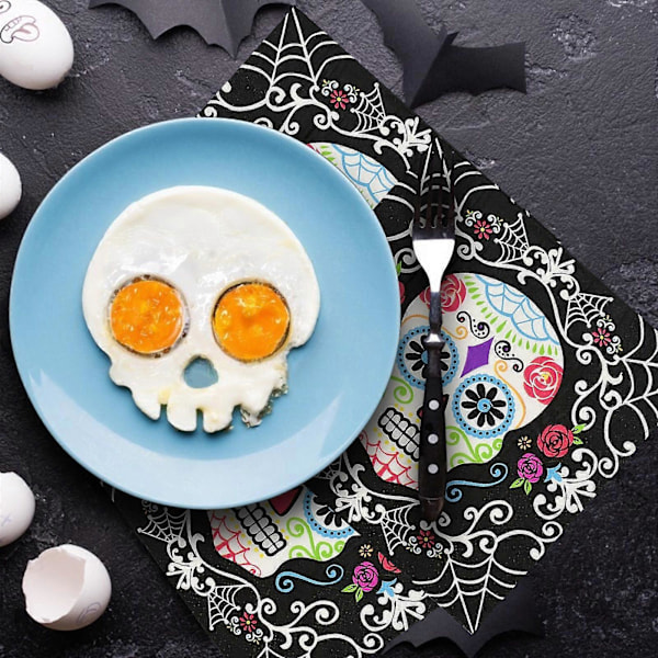 Färgade Pappersservetter Halloween Tryckta Pappersservetter Halloween Dekorativa Papper