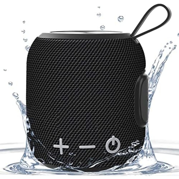 Bærbar Bluetooth-høyttaler, Mini Bluetooth 5.0-høyttaler svart
