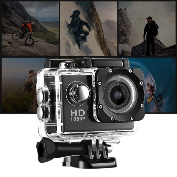 Mini 1080P udendørs vandtæt kamera actionkamera (1 stk)