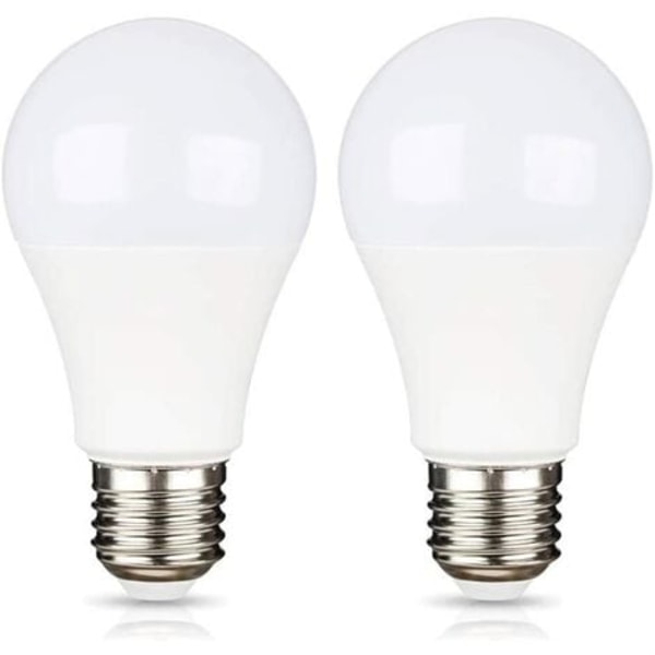 E27 12V LED Kaldhvit 6500K for camping, 75W Halogenekvivalent, AC DC 12 Volt 24 Volt E27 LED-pære for solpanel/garasje/hage, ikke dimbar 9 watts