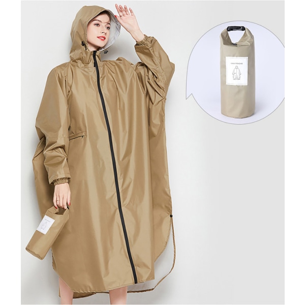 Mode regnjacka för utomhuscykling för vuxna Khaki 81de | Khaki | Fyndiq