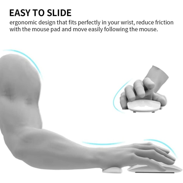 Musmatta handledsstöd Ergonomiskt silikon handledsstöd för mus Svart