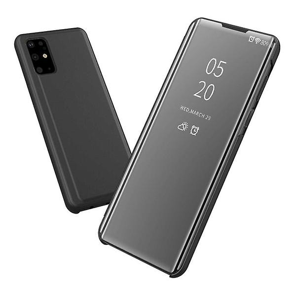 Samsung Galaxy S21 Ultra Clear View -kotelo kosketusnäyttötoiminnoilla, musta