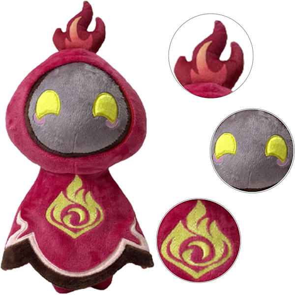 11,8 tum Genshin plyschdocka Abyss Mage plyschleksaker (röd)