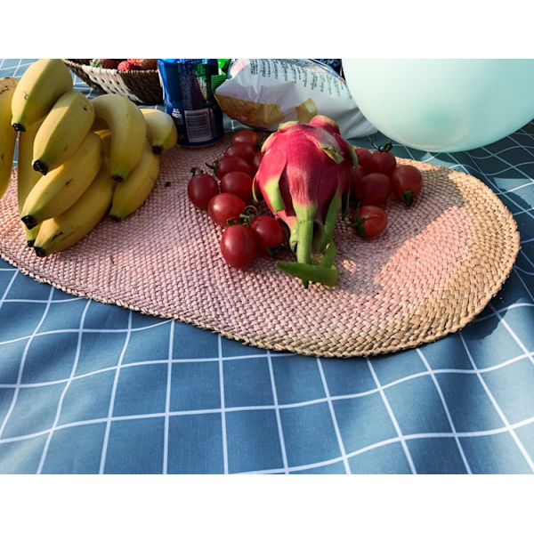Piknikteppe, Strandteppe, Fuktteppe, Blått Mesh, 1.4*1.5m