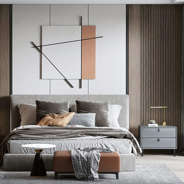 4 st avsmalnande möbelben i rostfritt stål (mattsvart)