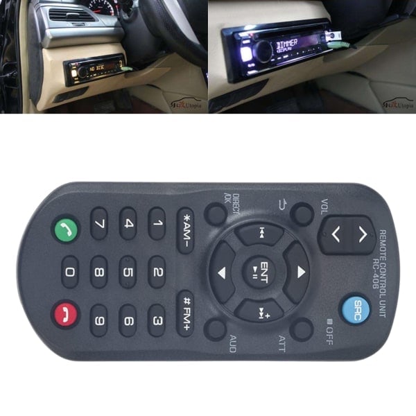 RC-406 Erstatningsfjernkontroll for Kenwood Bilradio KCA-RC406 KDC-X997 Kontroller
