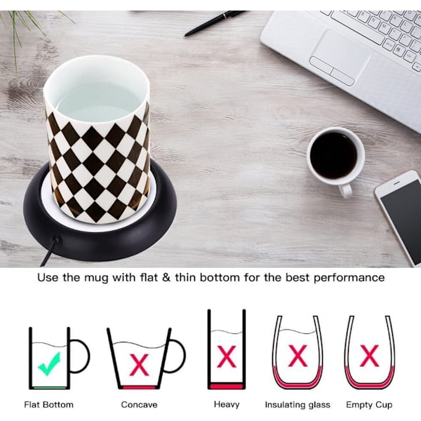 USB Kopvarmer Varmet Krus Te Bordmåtte Kaffe Varmemåtte #4