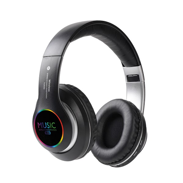 Foldbart trådløst Bluetooth 5.0-headset Black
