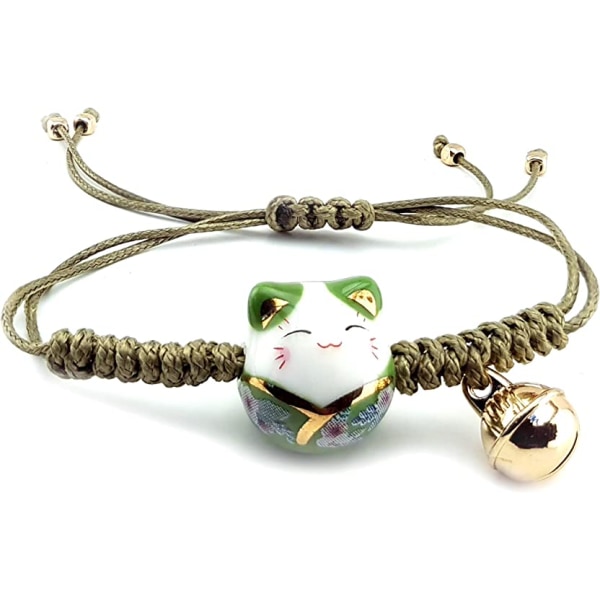 Lucky Cat Maneki Neko Armband Justerbart