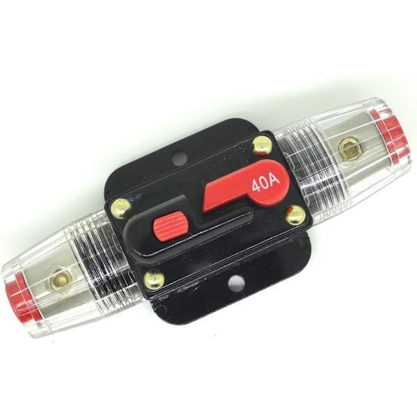 DC 12V 20A /30A/ 40A/ 50A/ 60A Bil skydd Ljud säkringshållare 12V 40A