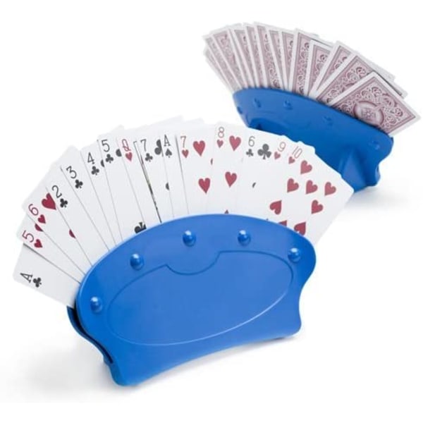 2 kpl Hands-Free-pelikorttitelineet, joihin mahtuu jopa 15 korttia