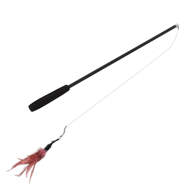 Interaktiv katt leke, bittesikker, uttrekkbar kattepisk med klokke for kattunger, 180 cm/70,9 tommer