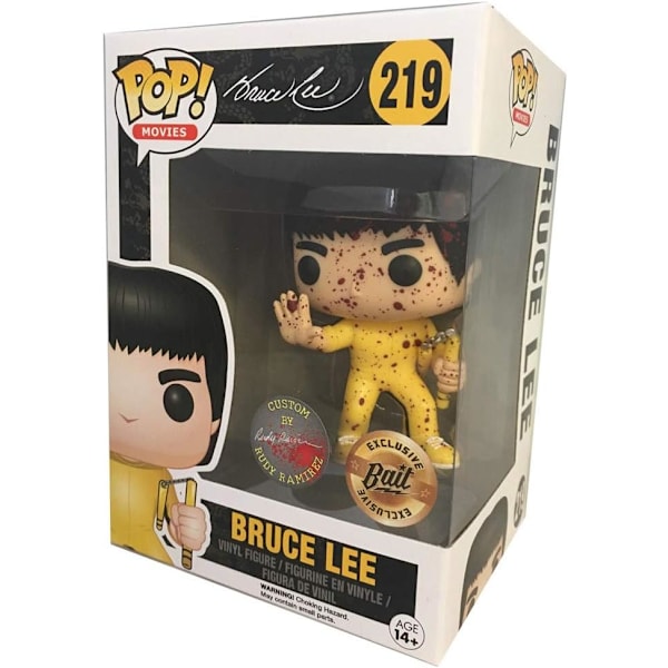 Funko!POP! Kung Fu:n kuningas: Kiinalainen Kung Fu - Bruce Lee - Keltainen puku - Veritahrat