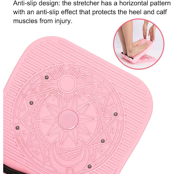 Snedbräda för vadstretching, fot- och vristbräda (rosa)
