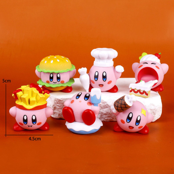 pc kirby figurer legetøj børn fødselsdag dekorationer fødselsdag kage dekorationer