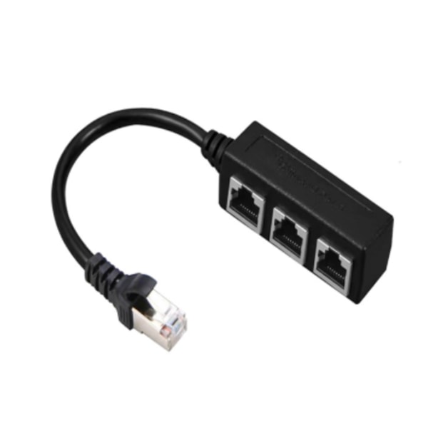 Ethernet-kaapeli, RJ45-uros 1 naaras 3 -kaapeliadapteri