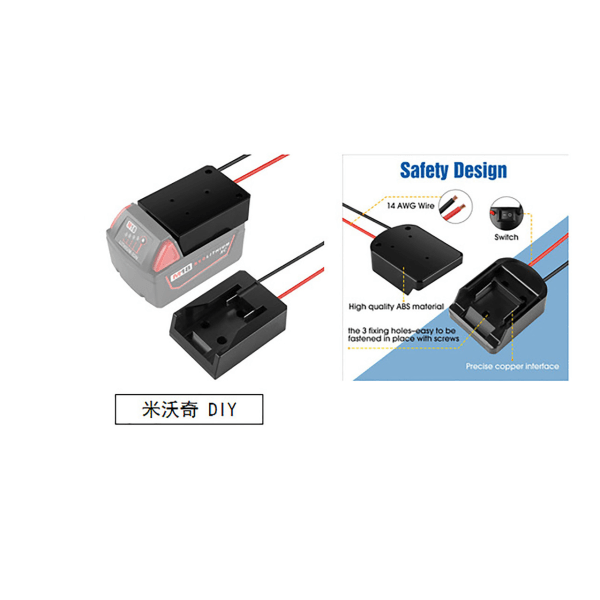 MT20ML Makita - M18 Milwaukee Milwaukee Li-ion -akkuadapteri sähkötyökaluille.