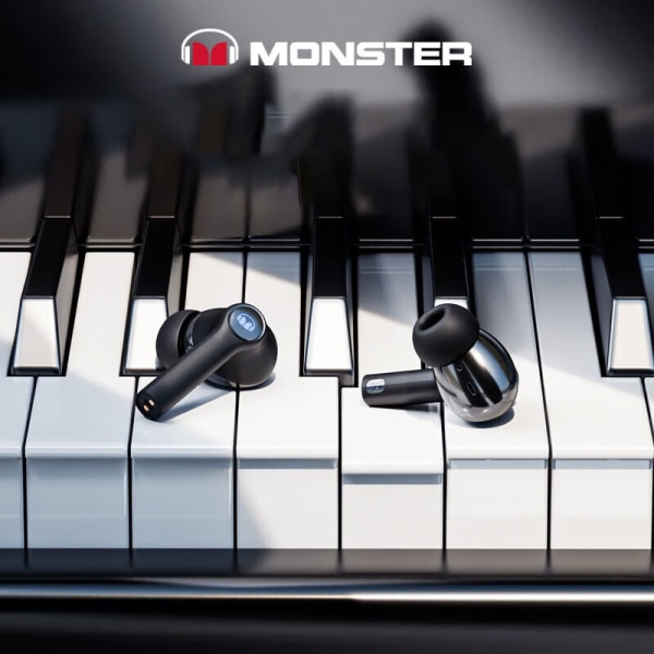 MONSTER XKT02: Trådlösa Bluetooth-hörlurar med toppljud black