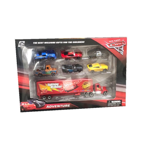 7 kpl Lightning McQueen Jackson Storm k Uncle Truck Diecast Meta