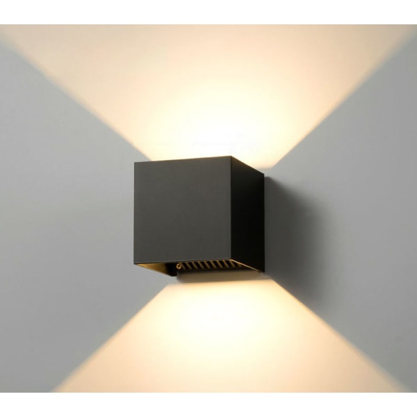 LED væglamper moderne dæmpbare kontroller-varmt lys-sort