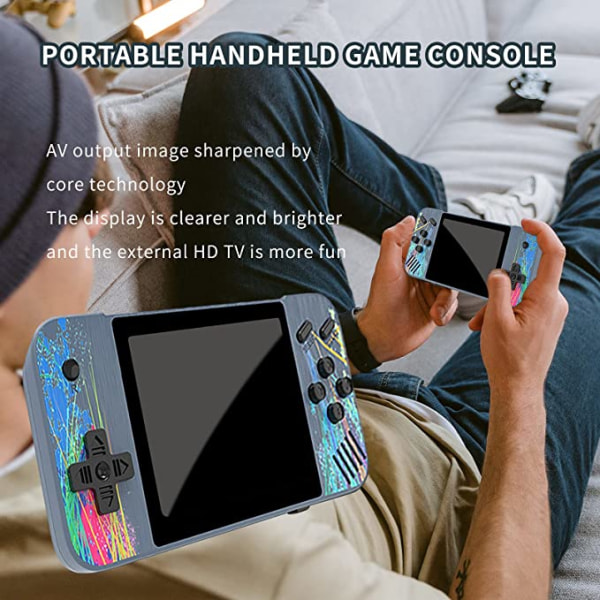 Pelikonsoli Kids G3 Handheld Game Vaakasuora näyttö (harmaa)