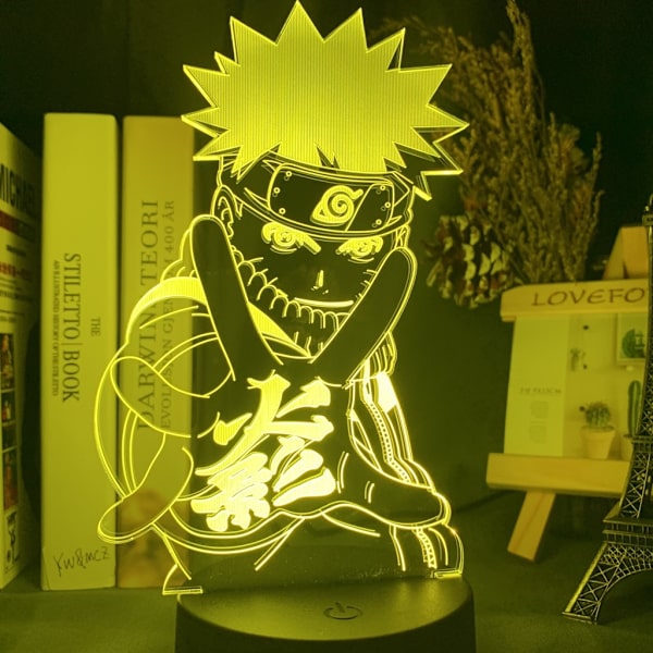 3D-yövalot Naruto Team Uzumaki Naruto LED-yövalo