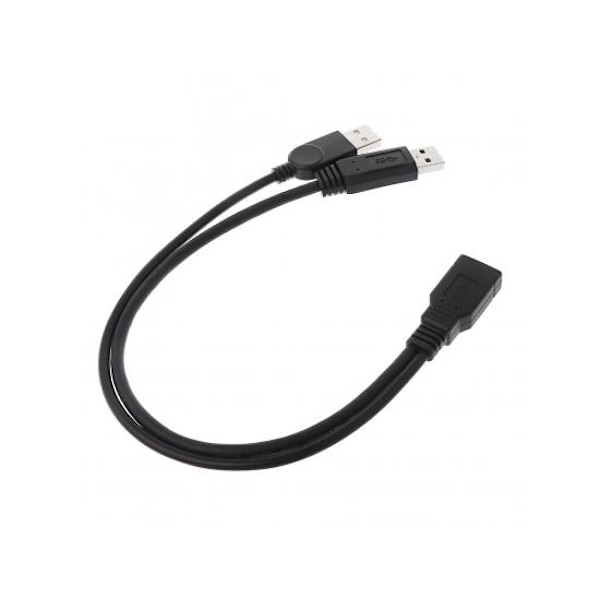 Usb 2.0 A Han-Til-Usb Hun Splitter Forlængerkabel Hub