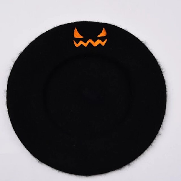 Halloween Græskar Baret Vintage Kunstner Hat Håndlavet CapSort