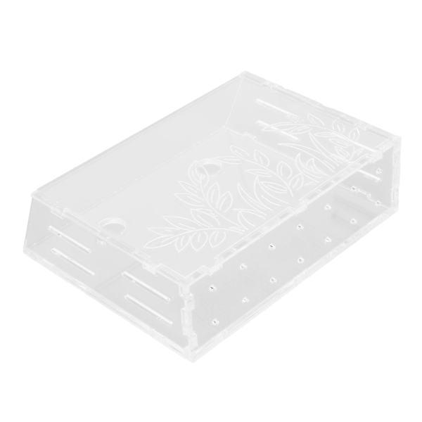 Vattenväxtkopp Akryl Genomsläppligt Hål Diagonal Design Vattenväxtkruka med Sugkopp för Hem L