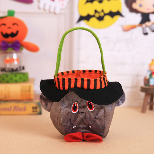 Halloween Candy Bag Genanvendelig Halloween Candy Bucket Bag 2#