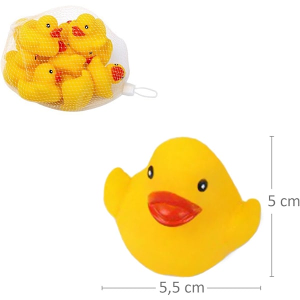 10 kpl kumiankoja keltainen n. 5cm kylpyankka kumiankoja