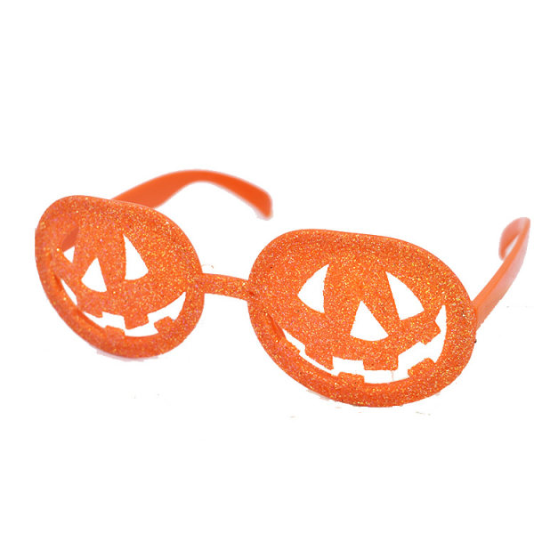 2 pcs Halloween Glasses for Halloween Party Glitter Pumpkin