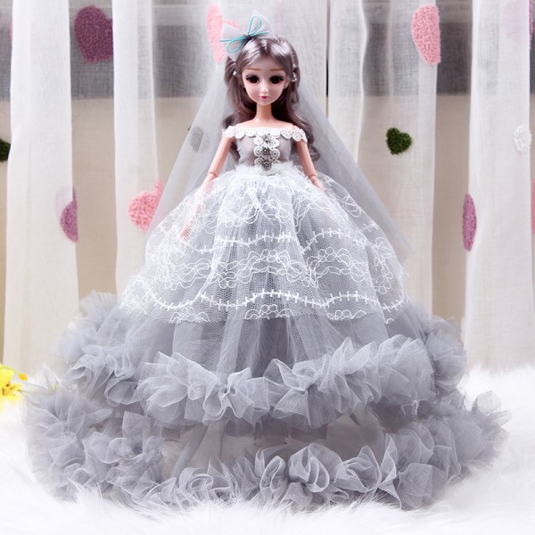 Enchanting Princess - 45 cm Barbie docka i bröllopsklänning för barn
