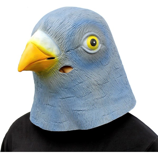 CreepyParty Pigeon Mask Latex Animal Realistic Head F?gelmasker f?r Halloween Kostymfest Carnival Cosplay