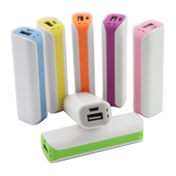 18650-fodral Portabel extern DIY Power Bank-hållare för 1x 18650 batteriladdare Hållare Svetsfri Gul