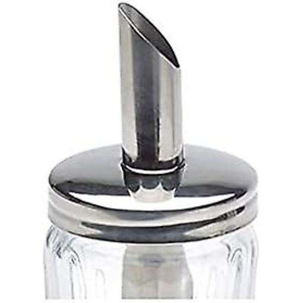 HK Glas Sockerdispenser Hällpip, Retro Stil Sockerburk Karaff Café Bistro Restaurang Sockerströare Skål (Glasdispenser)