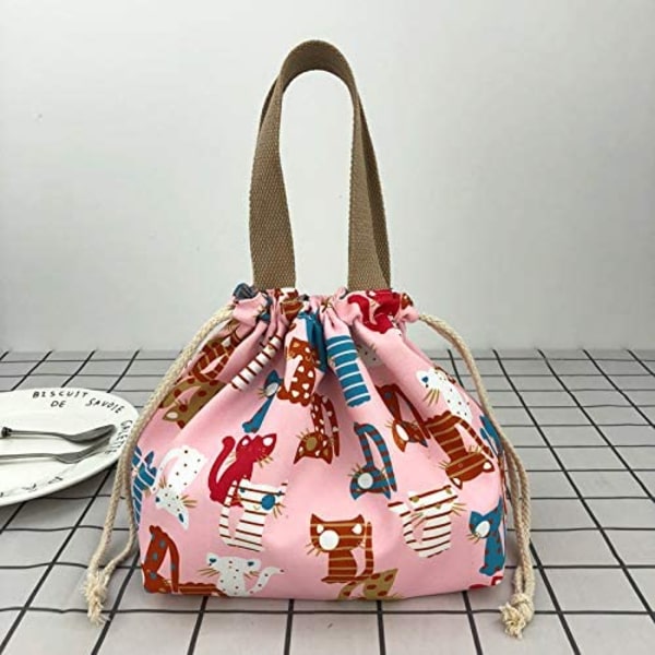 Mini bento bag lunsj tote bag gjenbrukbar liten