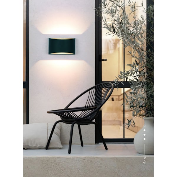 7W LED dekorativt nattlys - varmt hvitt lys - svart